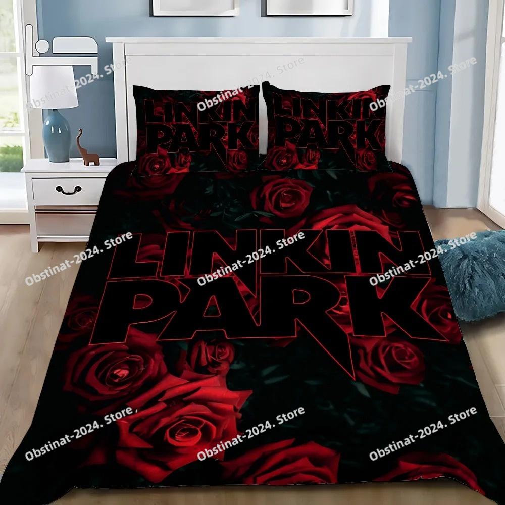 Poszewka na kołdrę Poszewka na poduszkę Pościel Zespół rockowy Linkin P-Park Dorosły Chłopiec Dziewczynka Dekoracja sypialni Dzieci Pojedyncza Podwójna Duży Rozmiar