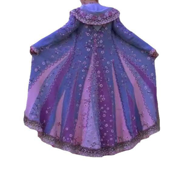 Winter 2026 Women's Long Sleeve V-neck Dress with Large Hem - Fresh & Sweet Style