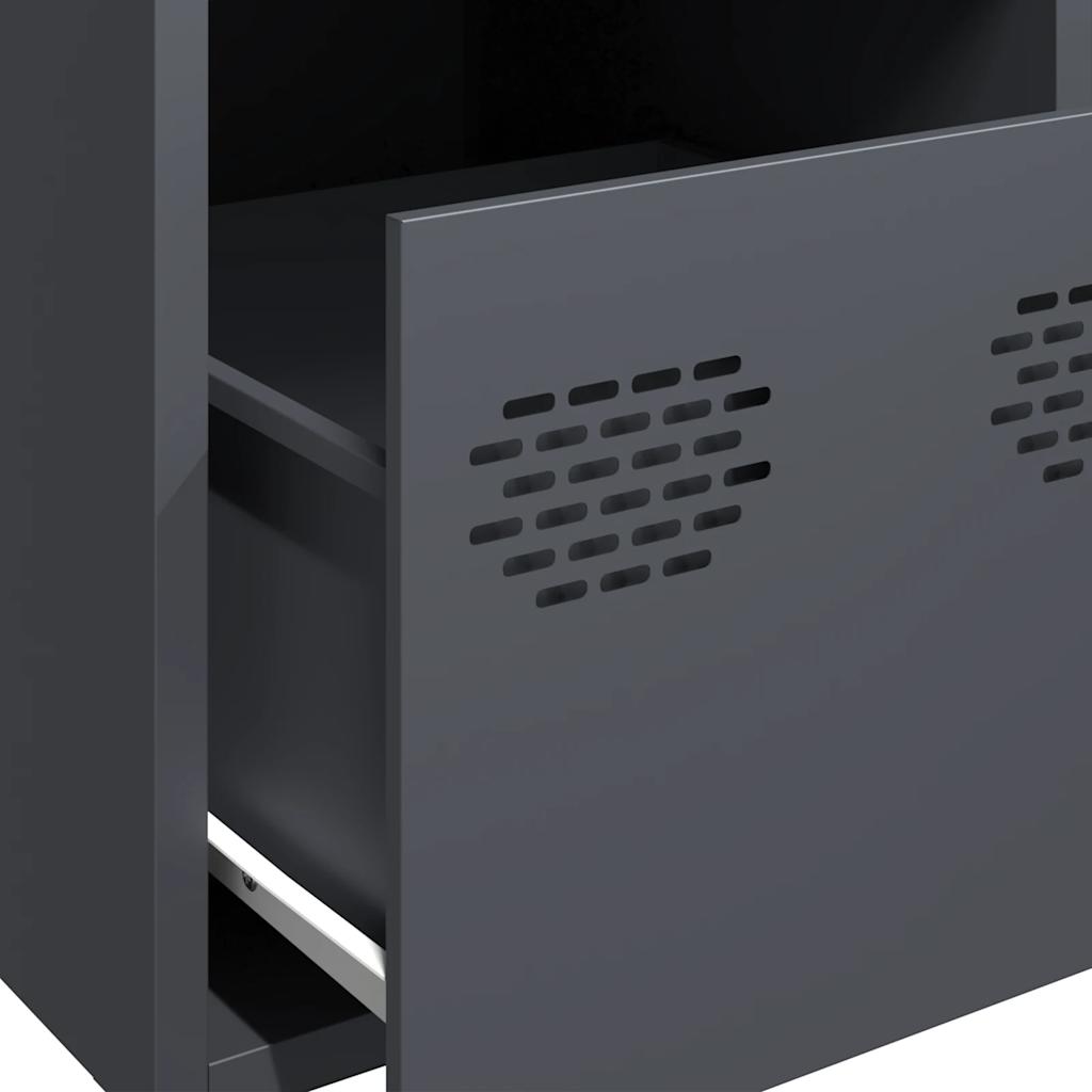 Highboard Anthracite 39x35x103.5 Cm Steel