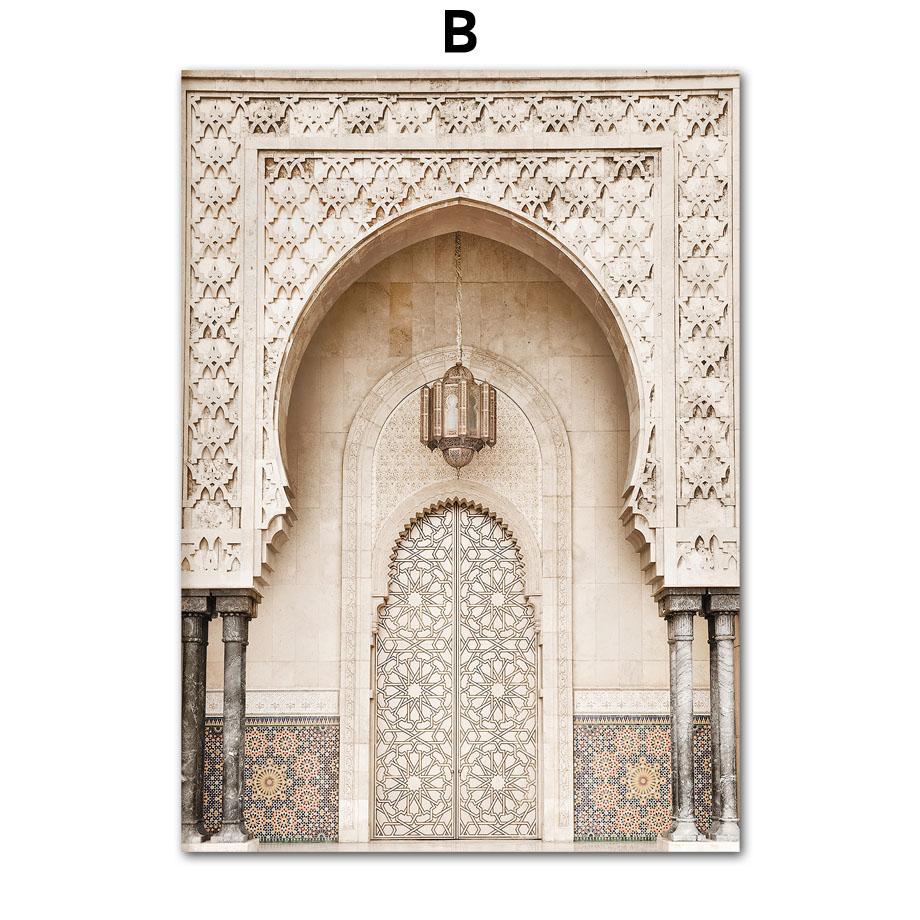 Islamic Church Koran Palm Plants Reed Posters And Prints Canvas Painting Modern Wall Art Pictures For Living Room Home Decor