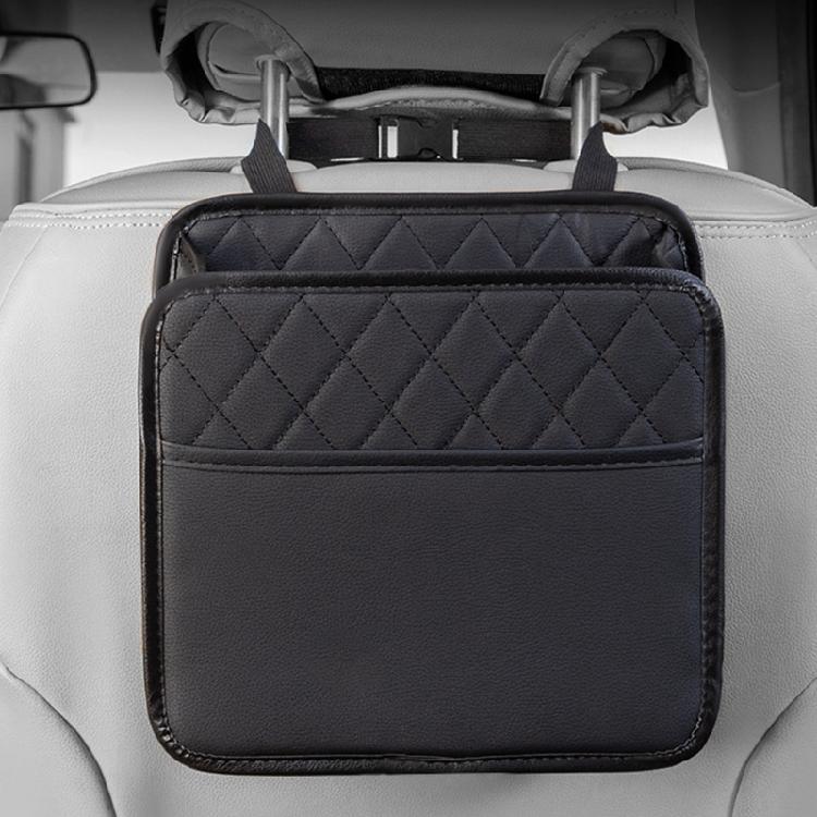 Keep Your Car Neat With Multiple Pocket Compartments Leather Seating Back Organizers Storage Bag For Family Long Journey
