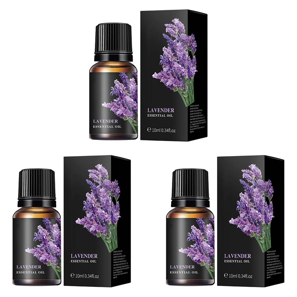 3er-Pack Reine Pflanzen Ätherische Öle Set für Aromatherapie, Massage & Spa, Duftende Entspannung & Hautfeuchtigkeitsspendende Körperpflege