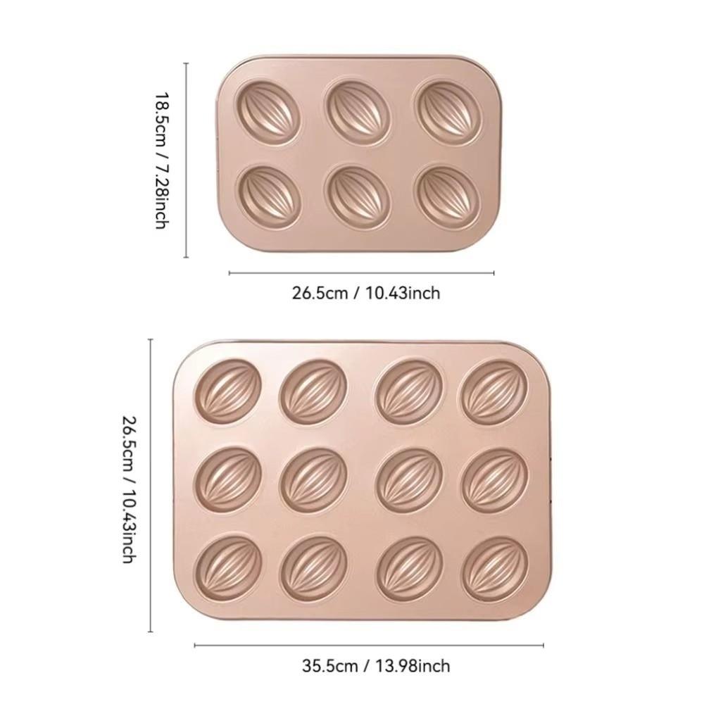 Easy Release Olive-shaped Muffins Mold Carbon Steel Baking Pan Bakeware Dessert Mold DIY Dessert
