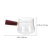 Stylish Glass Tea Dispenser Cup High Borosilicate Material Anti Scalding Handle Ideal for Tea Set Accessories and Daily Use