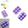 Versatile 3d 6-holes Half Ball Silicone Mold For Perfectly Shaped Chocolate And Cake Treats