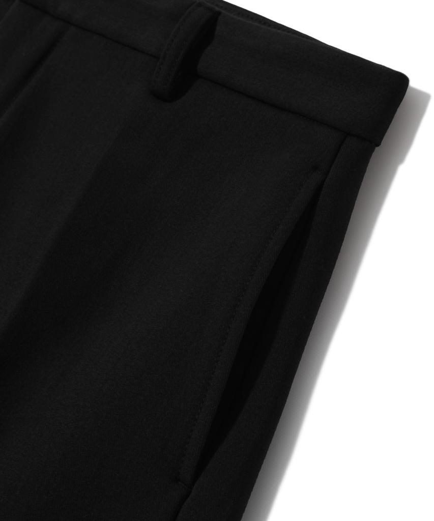 TRILLION Essential Semi-Wide Slacks (Black)