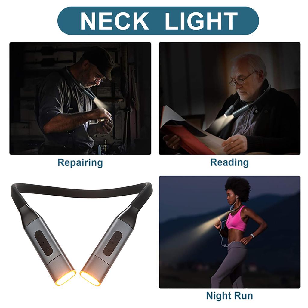 NIVAVA Neck Reading Light, Book Light for Reading in Bed [Steering