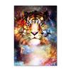 5D DIY lew wilk tygrys diament malarstwo ścienne płótno artystyczne malarstwo haft mozaika kolorowe zwierzę