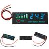 Lithium Battery Capacity Voltage Meter with Low Voltage Alarm & Power Off Memory for Automotive Circuits DIY Enthusiasts