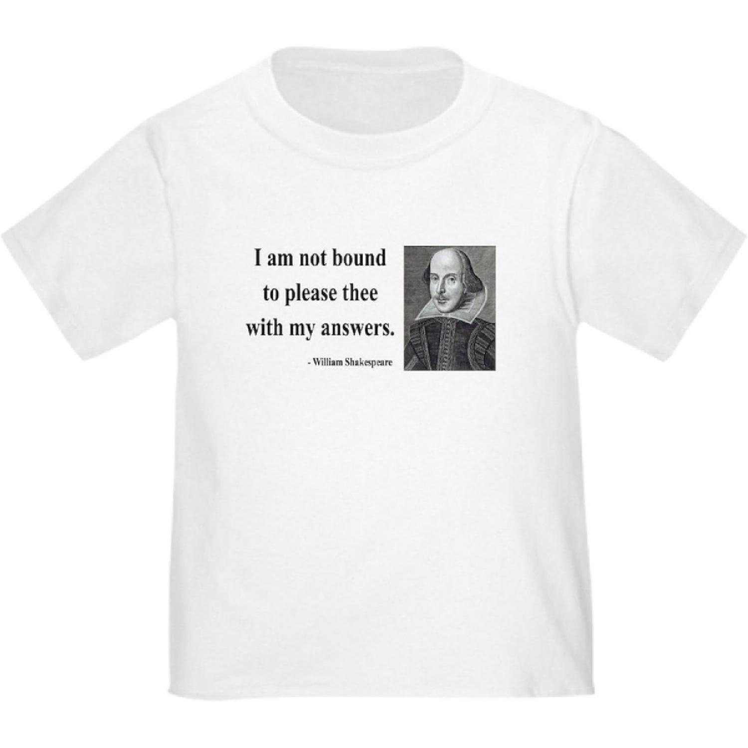 CafePress Футболка для малыша Шекспир 13 Милая футболка с графикой для малыша, 100% хлопок S