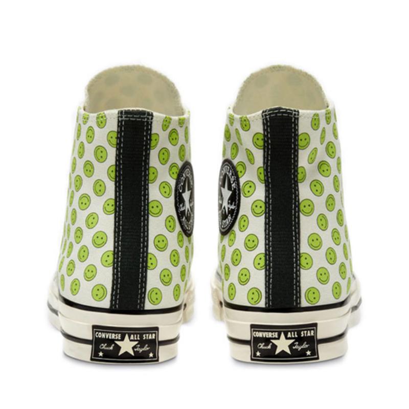 Converse Chuck Taylor All Star 1970s Trendy Comfort High Top Espadrilles Unisex White & Green