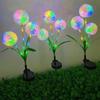 Plastic Stake Solar Onion Ball Lights Waterproof Design Outdoor Lawn Lamp Outdoor Lighting