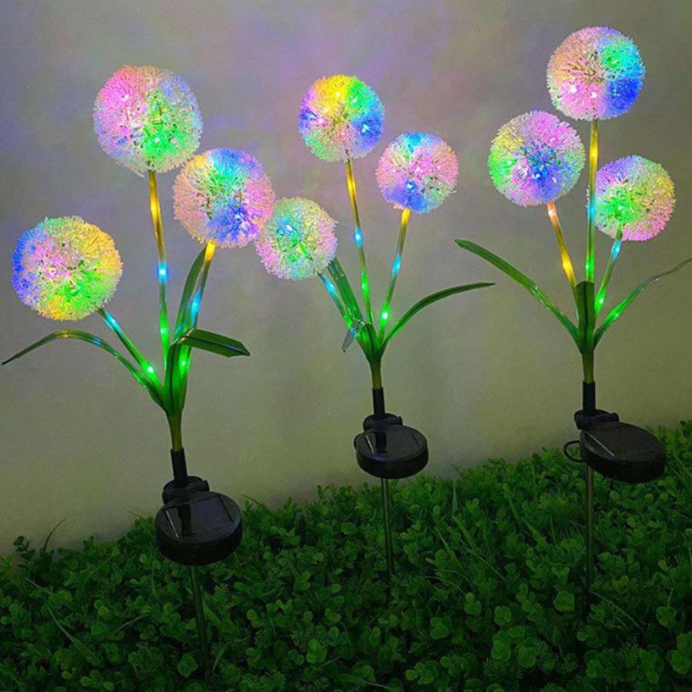 Plastic Stake Solar Onion Ball Lights Waterproof Design Outdoor Lawn Lamp Outdoor Lighting