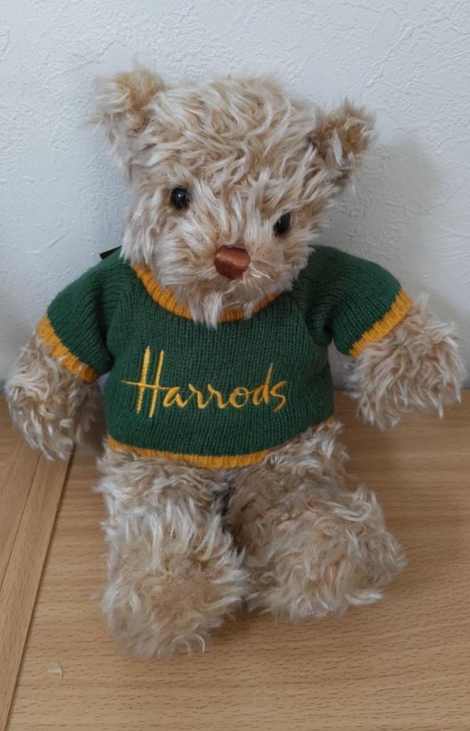 [USED] Harrods Teddy Bear Green Sweater