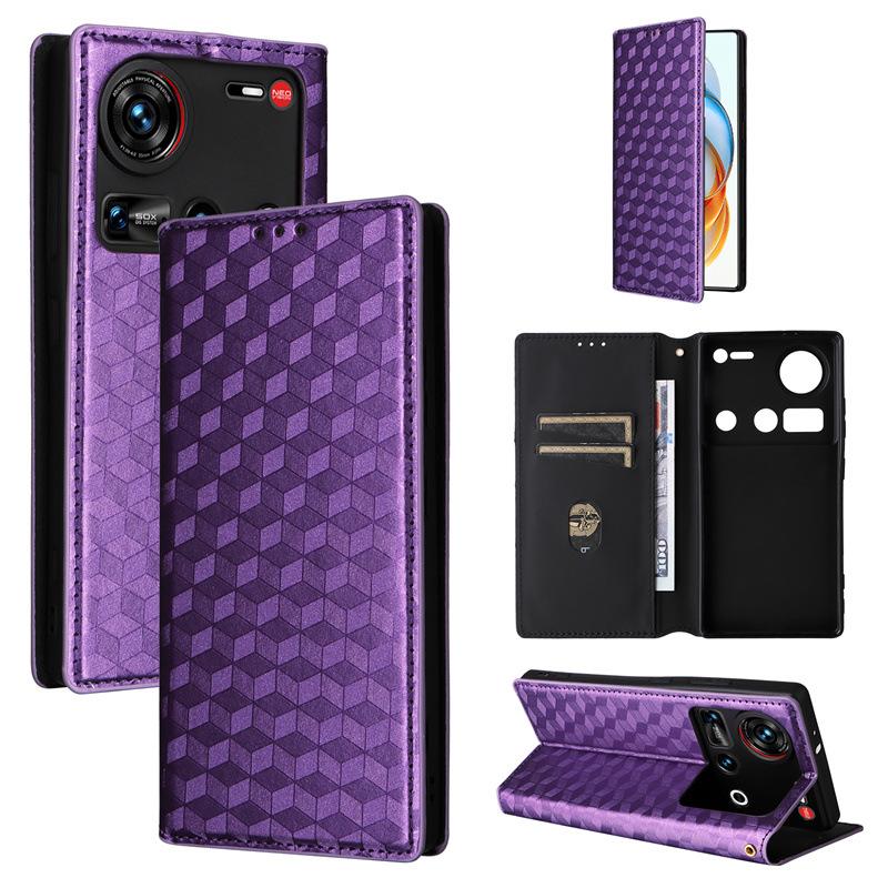 

Флип-чехол для ZTE nubia Z70 Ultra Case [Flip Vintage Leather] Ударопрочный прочный ретро-чехол для телефона for ZTE nubia Z70 Ultra фиолетовый