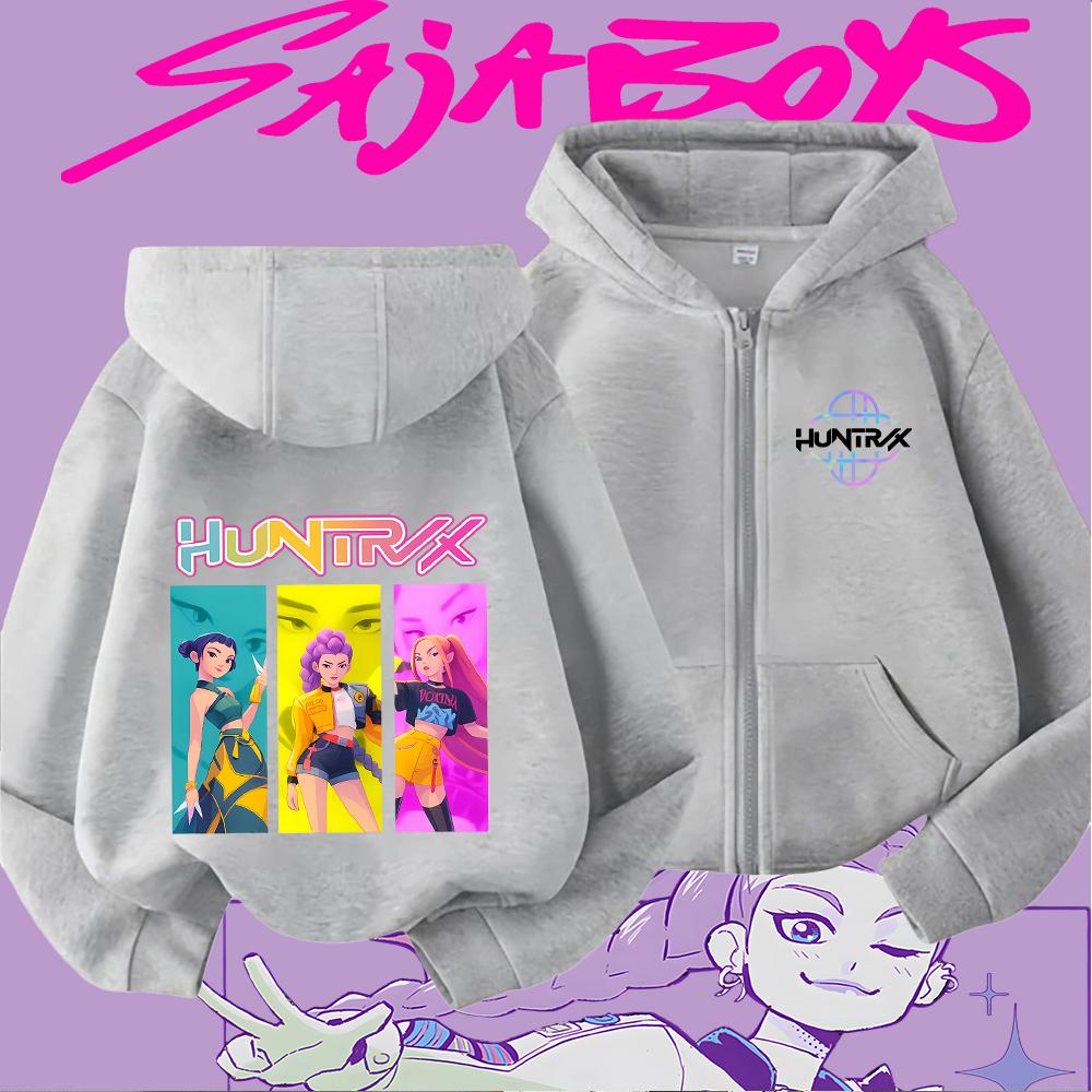 

Hoodies Sweatshirts Girls Cartoon Character Print Children s Zipper Hoodie Fashion Casual Long-sleeved Sweatshirt 160