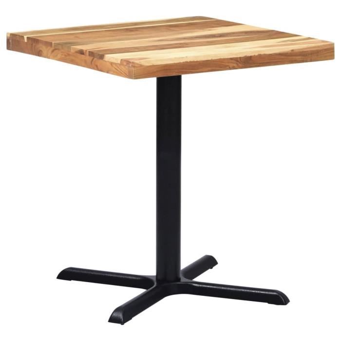 Pied de table de bistro - vidaXL - Noir - Fonte - 76x76x72 cm - A monter soi-même