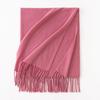 Cashmere Feel Solid Color Women's Imitation Cashmere Scarf Spring Atmosphere Korean Style Versatile Mid Length Shawl Scarf