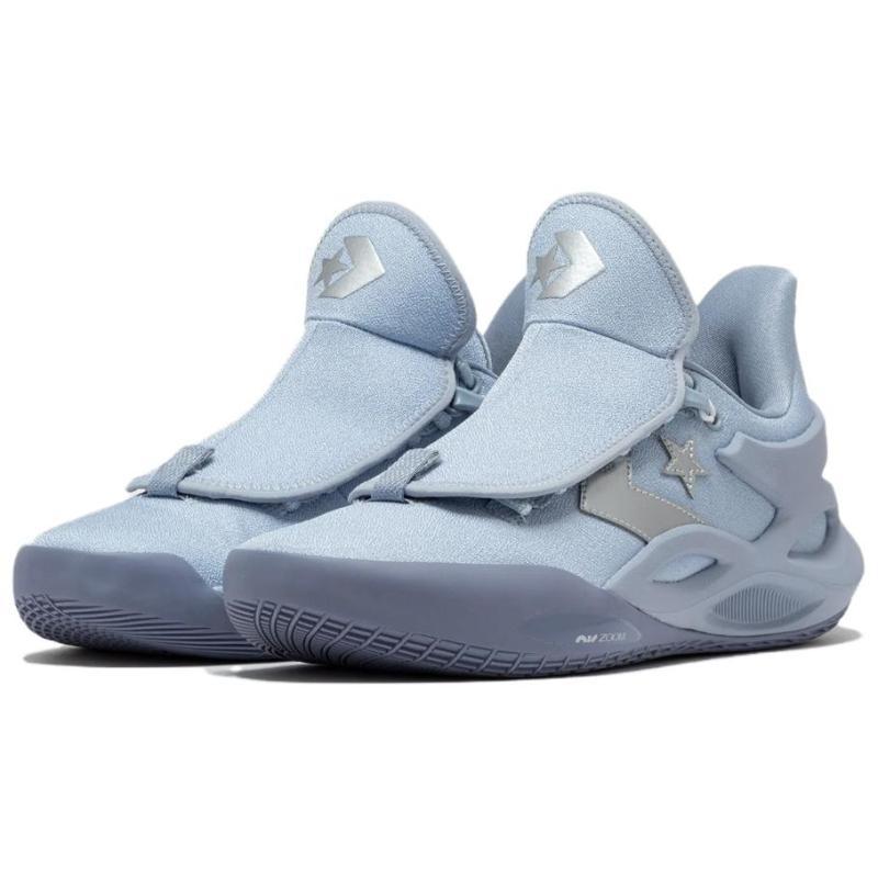 Converse ALL STAR BB TRILLIANT CX Versatile Shock-Absorbing Anti-Slip Low-Top Basketball Shoes Unisex Blue Silver