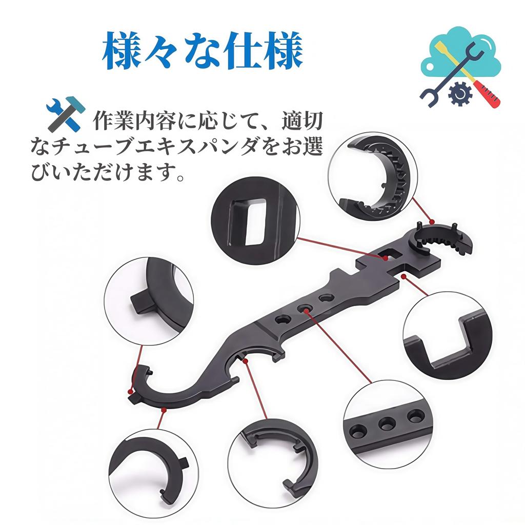 AR15/M4 Rifle Combination Wrench Nut Holder Tool for Removing and Installing Metal Outdoor Wrench Tool Multipurpose Barrel Nuts and Buffers - Black