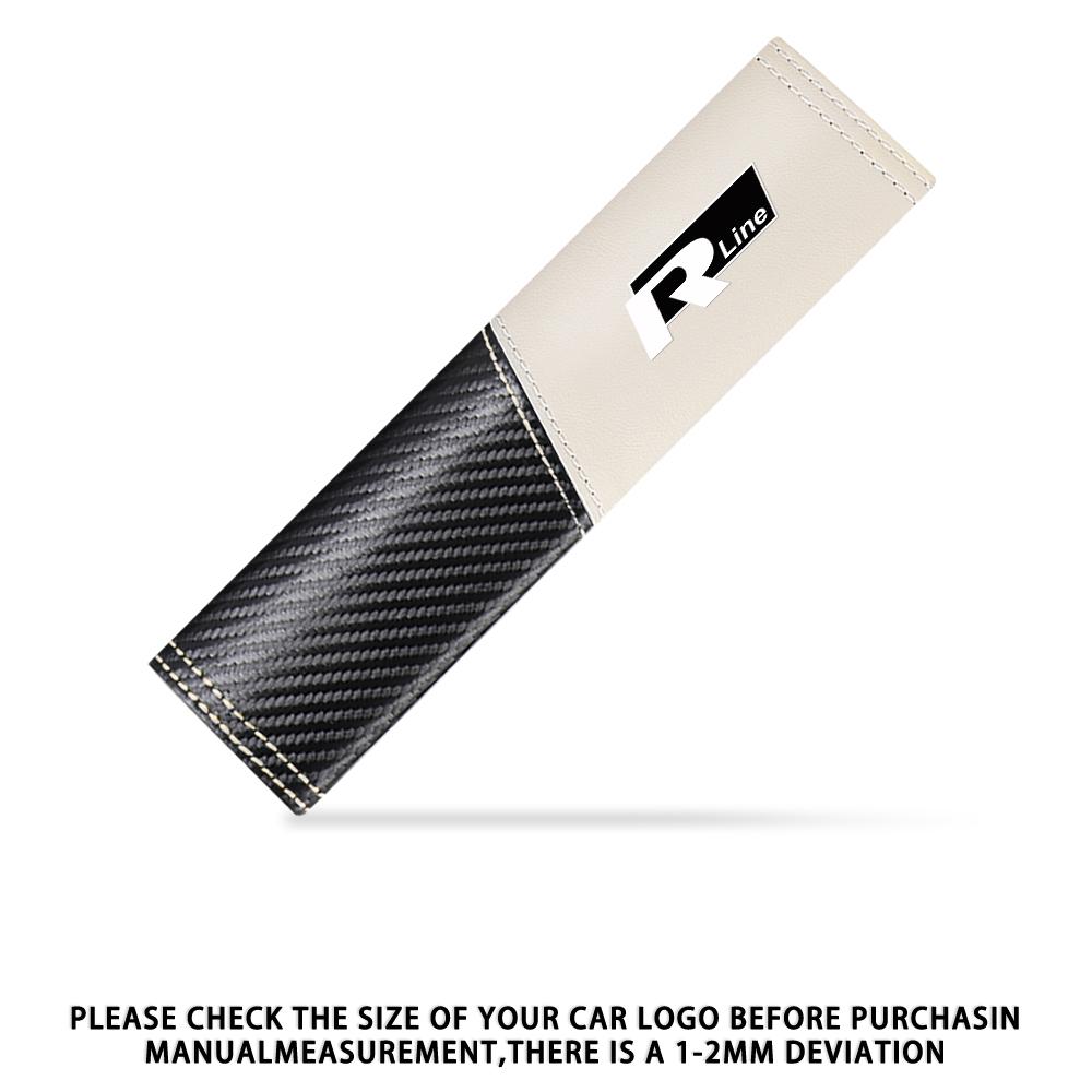 F11/2PCS Car Seat Belt Cover Adjustable Auto Safety Belt Cover Shoulder Pad for Volkswagen VW RLINE Golf Tiguan Passat Jetta POLO