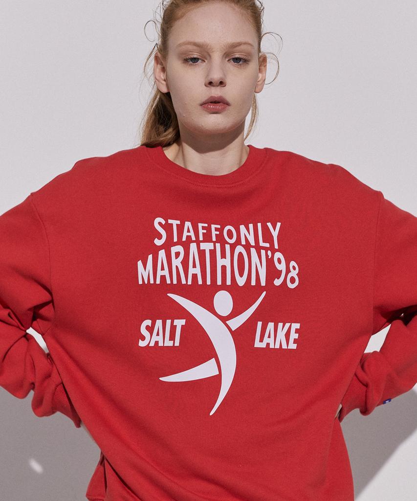 STAFFONLY Finish Line Front Sweatshirts (Red)