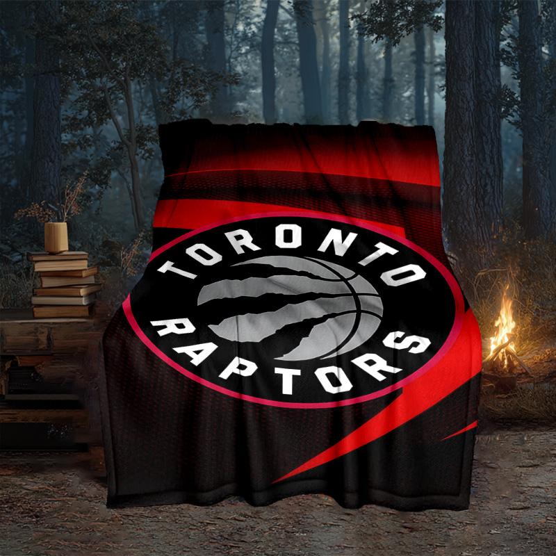 Raptors Basketball Logo Blanket Flannel Throw for Sofa, Travel, Camping, Livingroom, Office, Chair and Bed Soft and Warm Holiday Gifts