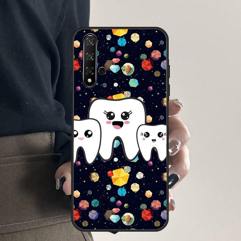 Cartoon Dentist Dental Teeth For Huawei Nova 9 10 SE 5T 12s 12i 11i Y91 Y90 Y60 Y70 Y72 Y61 P20 P40 P30 Lite P60 Pro Case