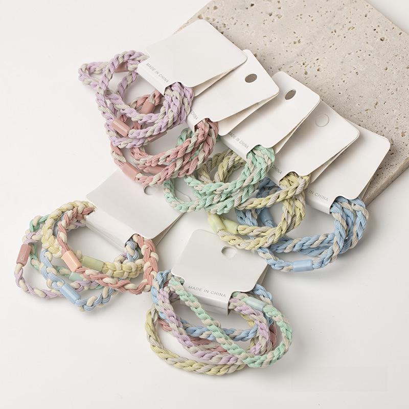 Spring & Summer 2025 Hair Accessories Collection: High-Elasticity Rubber Band Hair Ropes & Headbands for Women