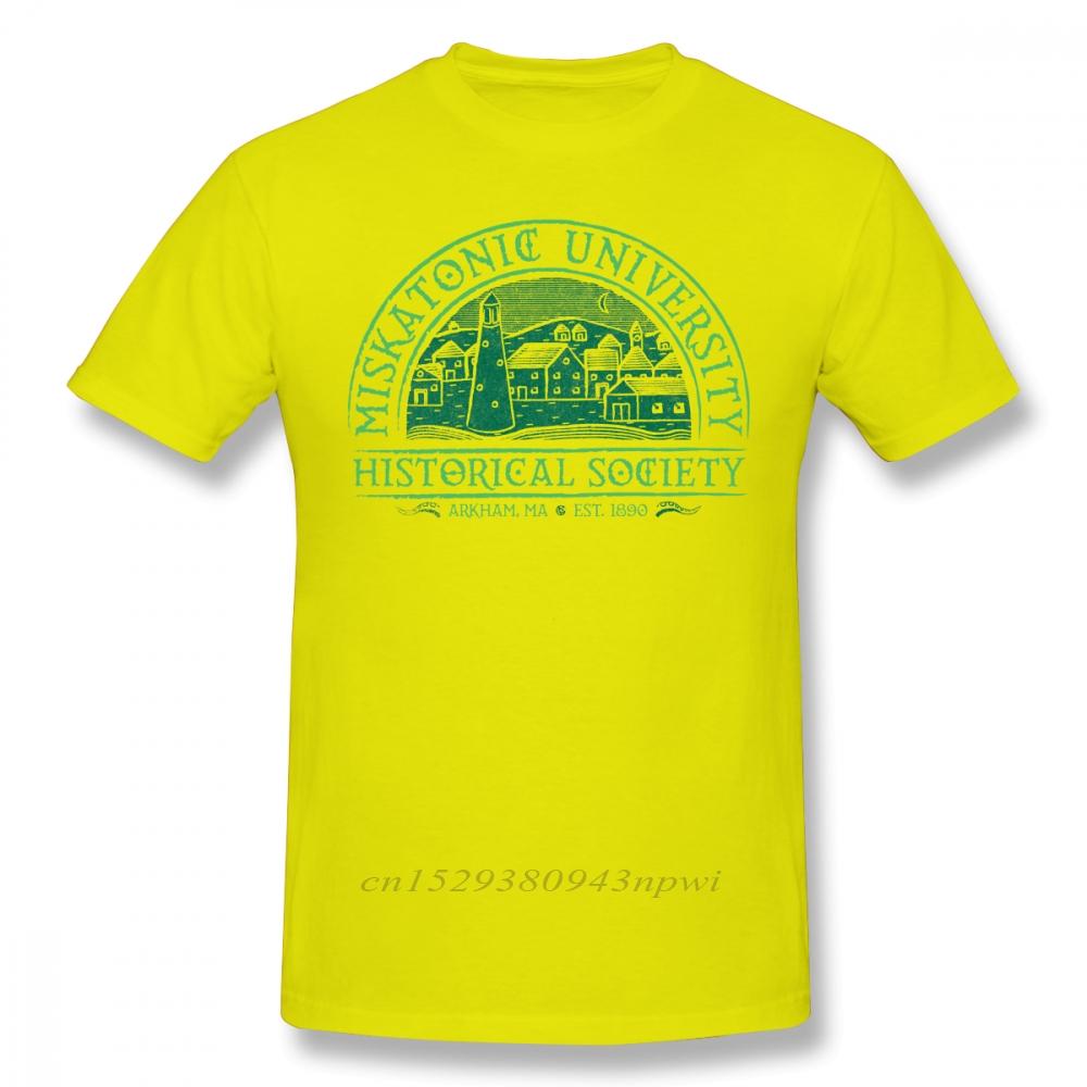 Arkham Horror T Shirt Miskatonic Historical Society TShirt Man Cotton Tee Shirt Cute Oversized Printed ShortSleeve Tshirt