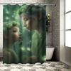 Mystical Green Fairy Shower Curtain - Waterproof, Mildew-Resistant, Machine Washable for Fantasy Bathroom Decor