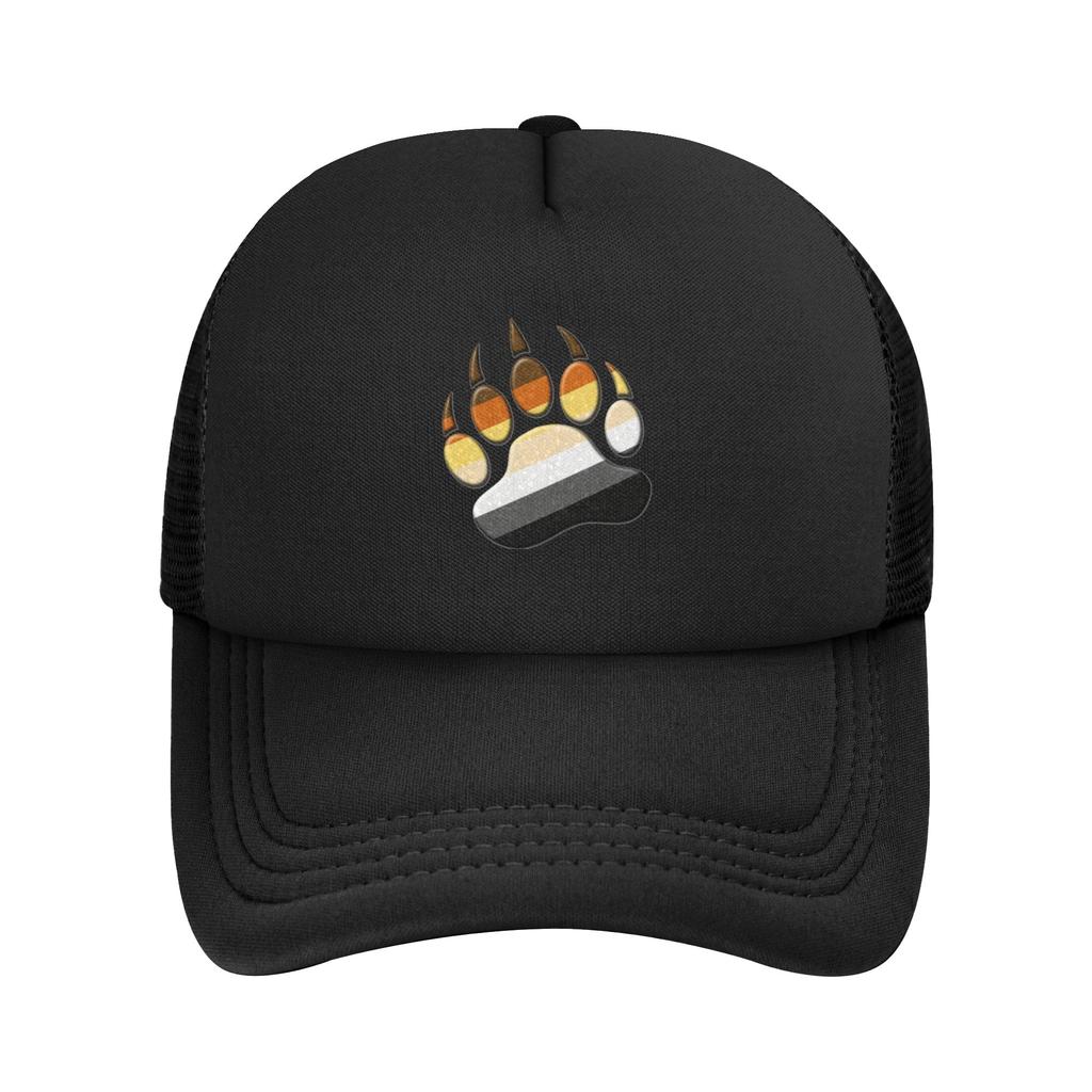 Gay Bear Pride Flag Casquette Women Unisex Outdoor Hats Paw Symbol Adjustable Sun Cap Casual Baseball Caps