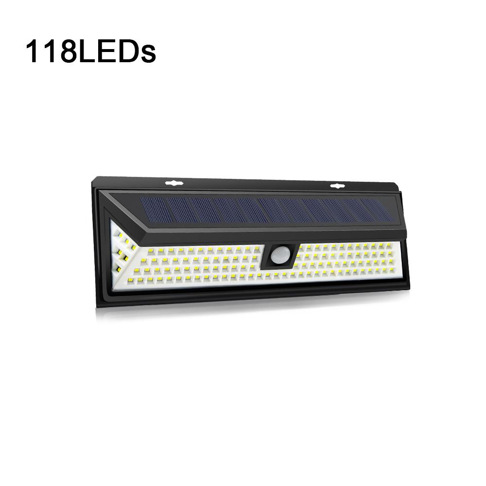 Solar Lamp LED Outdoor IP65 Waterproof Lights Working Mode Adjustable Motion Sensor Wall Lamps for Yard Garden External Lighting