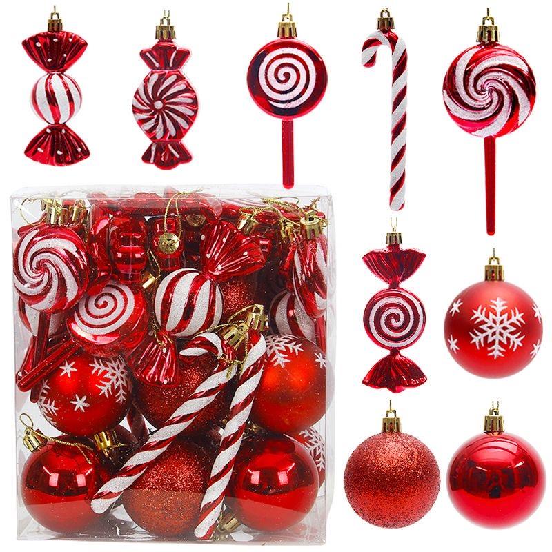 

Wholesale Christmas Baubles Ornament Ball Party Home Garden Decoration Christmas Ball for Christmas Tree Decoration красный