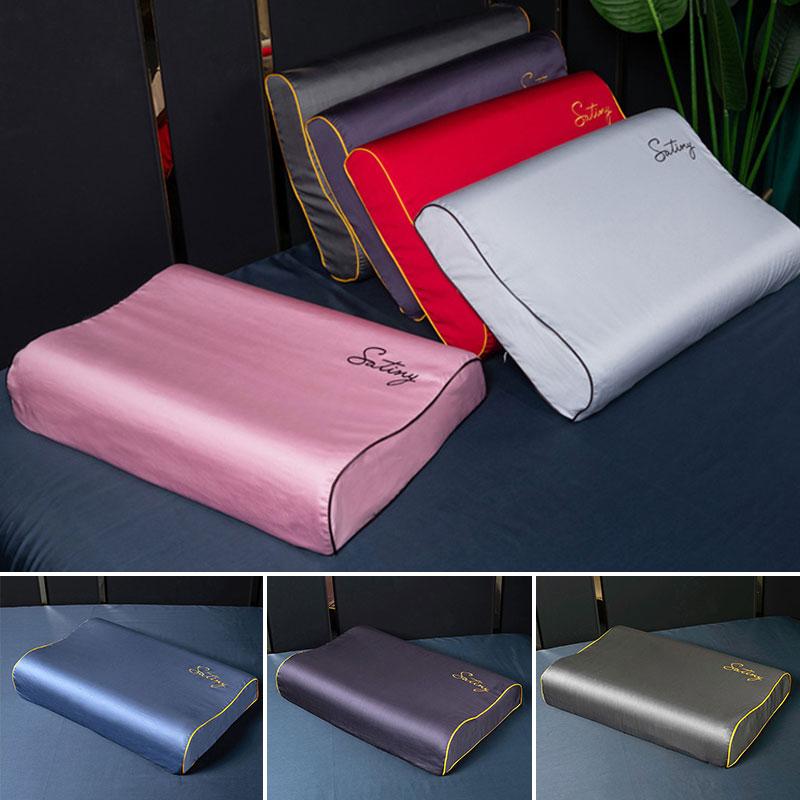 30x50/40x60cm Cotton Pillowcase Memory Foam Bed Orthopedic Latex Pillow Cover Sleeping Pillow Protector Pillowslip Bedding Set