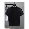 Rose Embroidered Short-sleeved T-shirt Men's New Summer Casual Loose Round Neck Half-sleeved Top