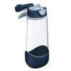 B.box Tritan Drink Bottle with Spout 600ml Midnight Lightweight Shatterproof One Push Lid Dishwasher Safe