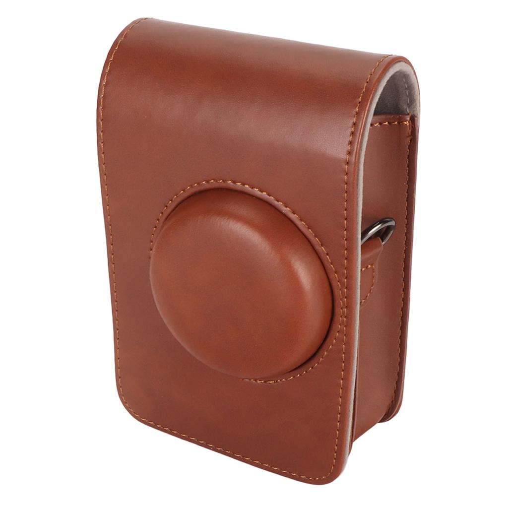 Pouzdro na fotoaparát Vintage Vodotěsné Měkké PU kůže Ochranné pouzdro s odnímatelným popruhem pro Instax