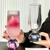 170ml Glass Stemmed Cup Round Bottom Beer Cup Table Decoration Juice Cup  Wine Tasting