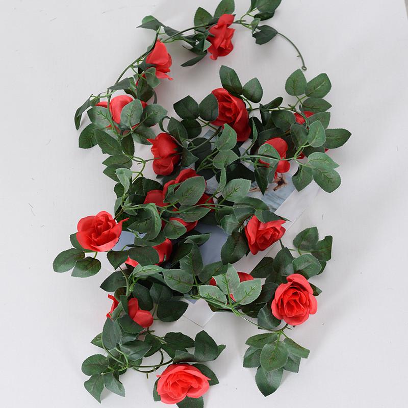 Simulated Rose Winter Jasmine Cherry Blossom Artificial Vine Decoration For