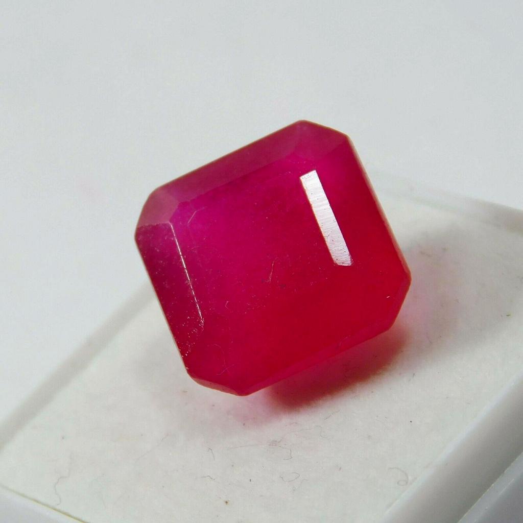 Natural Red Ruby Loose Gemstone Real 9.20 ct Square Shape for Jewelry Making and Gem Collections