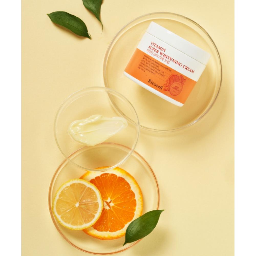 Ricocell Ricocell 10 Types Of Vitamins Super Moisture Whitening Cream 100g elasticity+Whitening+anti Wrinkle