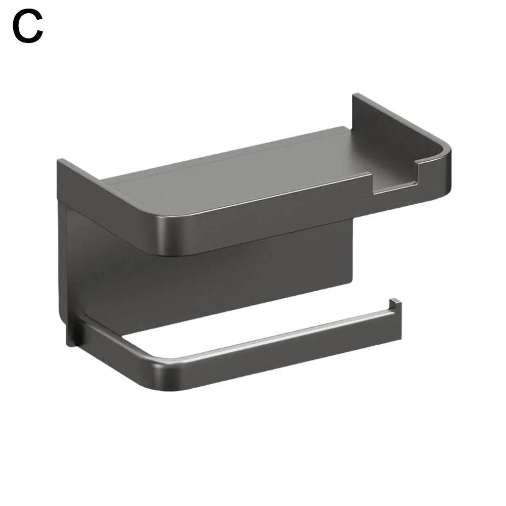 Suport pentru hârtie igienică, montat pe perete, suport de depozitare din plastic îngroșat, rezistent la rugină, pentru baie, bucătărie, suport pentru role de hârtie igienică