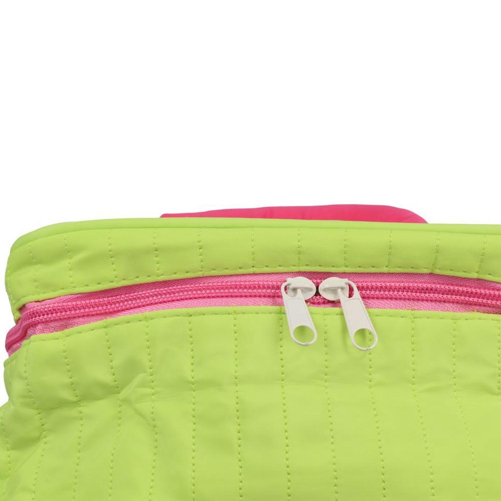 Square Simple Contrast Color Nylon Women Cosmetic Bag Storage Bag Travel Toiletry Bag Makeup Case