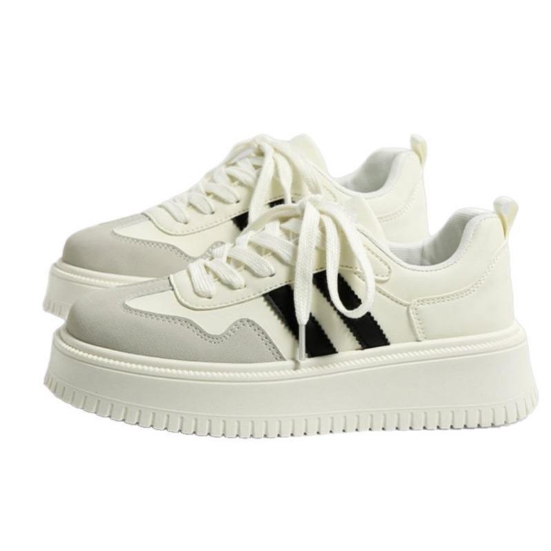 Niche heightening spring versatile board shoes little white shoes new summer retro lightweight soft-soled casual board shoes