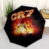 Ronaldo's Iconic Strike Compact Travel Automatic Umbrella Retractable Design with 8-Rib Durability Lightweight for Outdoor Daily Use Fashionable