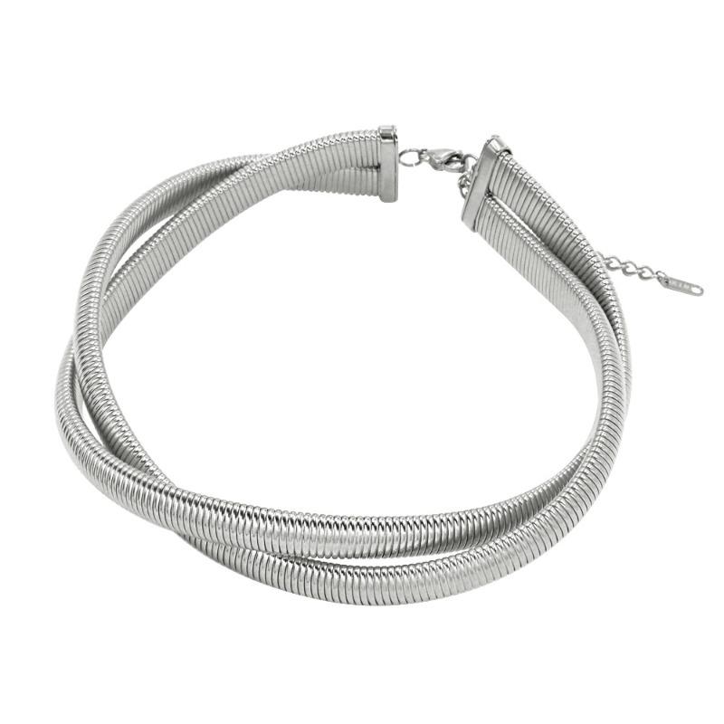 Mary Personalized Design Bracelet Necklace, Female Trend Stainless Steel Set Non-fading Bracelet, Collar Collarbone Chain