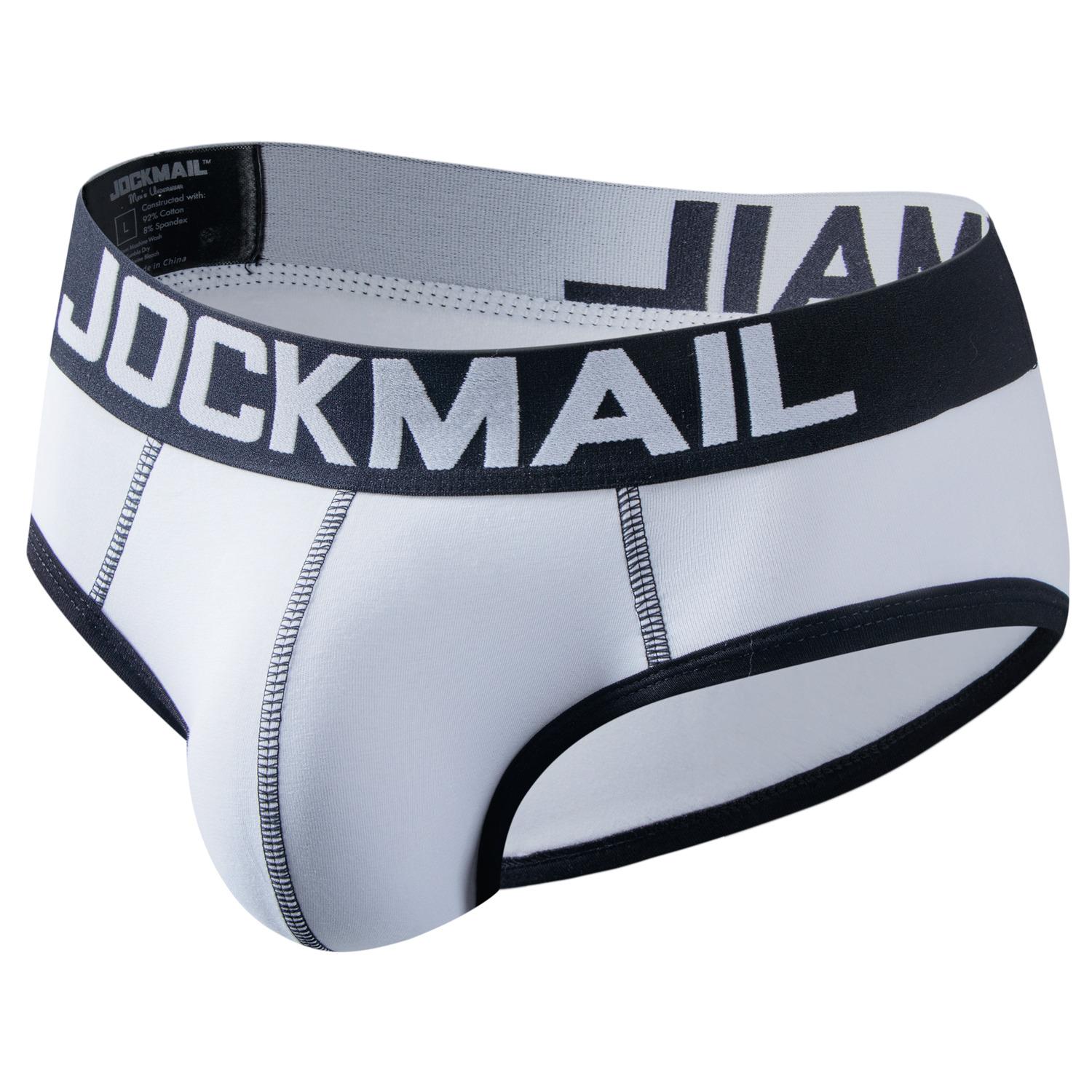 

Трусы JOCKMAIL, хлопковые мягкие удобные дышащие спортивные повседневные мужские нижнее белье, 9 цветов, модные трусы XL белый