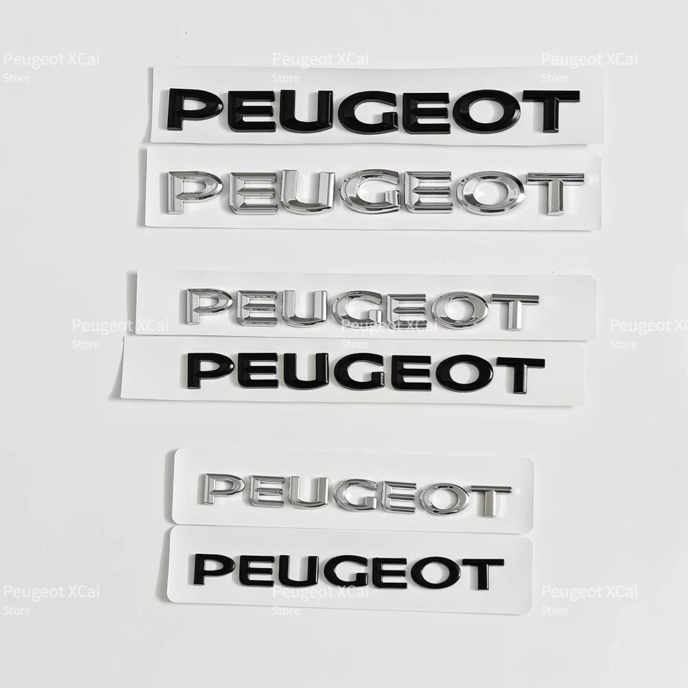 2026 Horká nálepka na auto ABS nálepka s písmeny na auto Zadní emblém kufru Příslušenství pro Peugeot 206 208 307 308 408 2008 3008 406 407 107