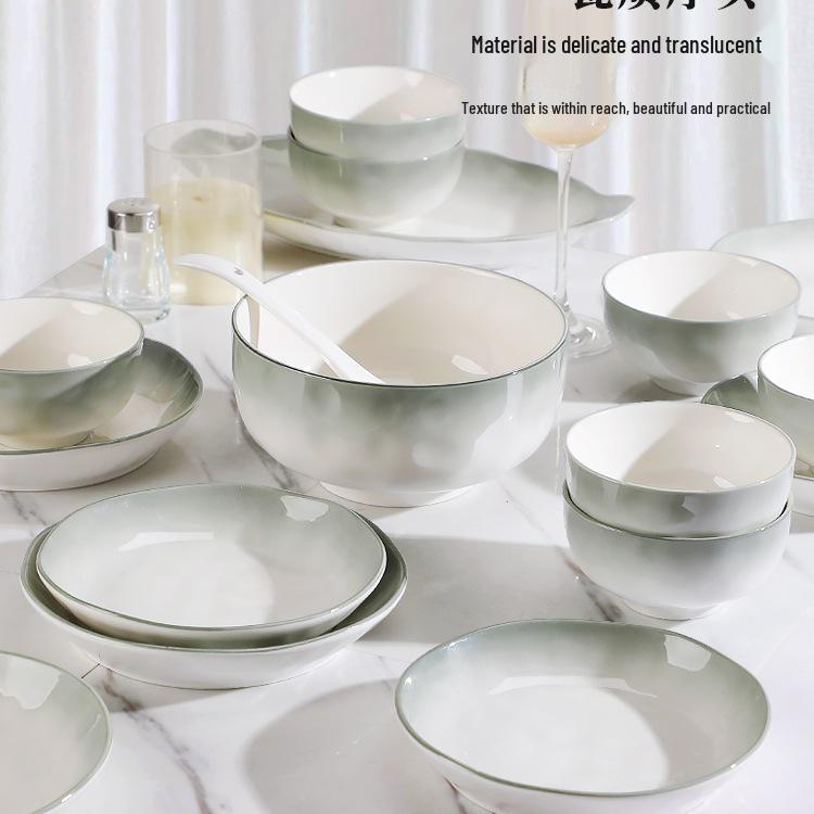 Set di Stoviglie in Ceramica di Lusso 2025: Ciotole, Piatti & Bacchette Leggeri – Ideali per l'Inaugurazione della Casa & la Cena in Casa